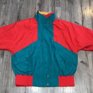 Vintage London Fog color block jacket